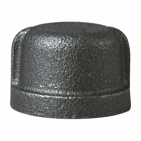 Prosource Cap Black Malleable 3/4 18-3/4B